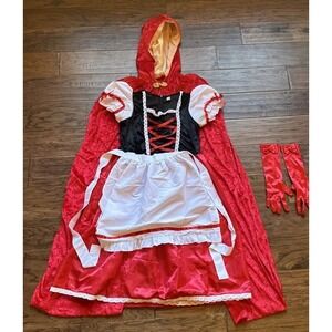 Cosplay Little Red Riding Hood Halloween Costume Kids 10-12